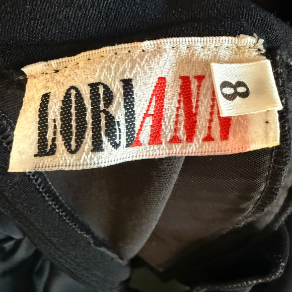 Vintage 80s Black Mini Dress w/ Heart Cutout + Puffy Organza Sleeves - Picture 7 of 7